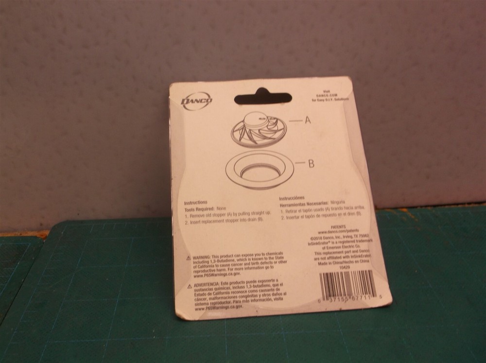 Danco Kitchen Garbage Disposal Stopper for InSinkErator #10429