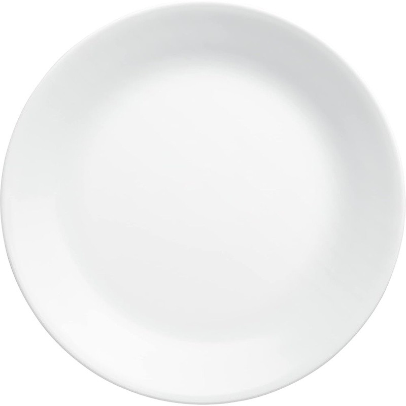 10.25 Inch Vitrelle Glass Dinner Plates Set 4 Durable Lightweight Stackable Safe