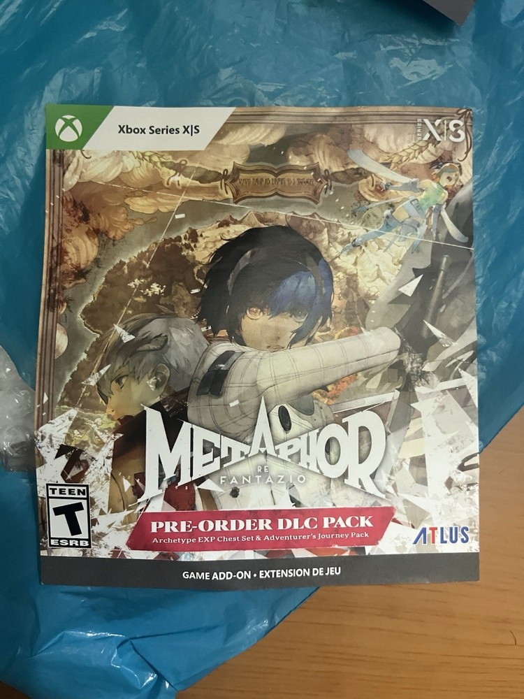 Metaphor ReFantazio Xbox Series X Pre Order Code No Game