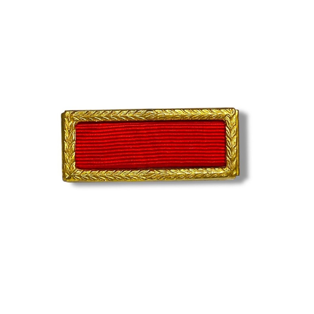 Vintage Army Meritorious Unit Commendation Ribbon Pin Gold Frame 1.5"