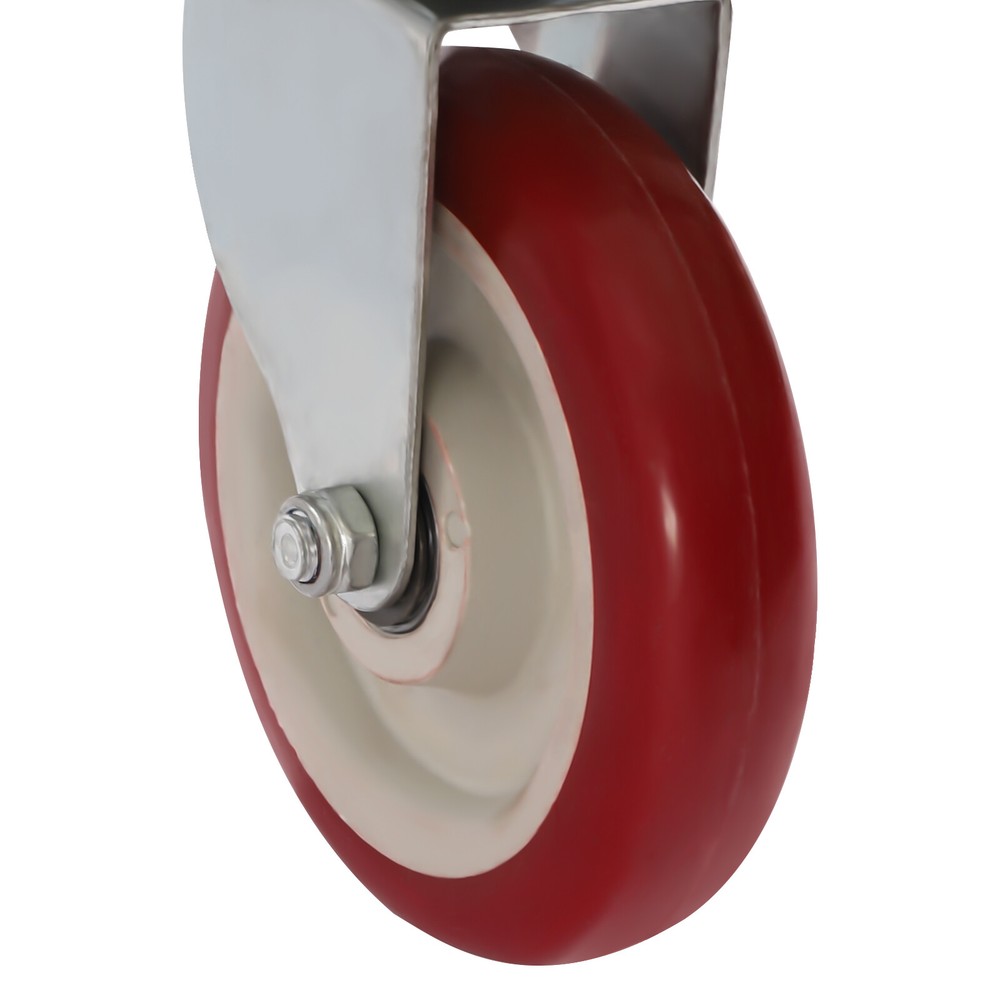 1500 lbs Professional Panel Cart Dolly Rectangular Low Noise with 5inch Caster