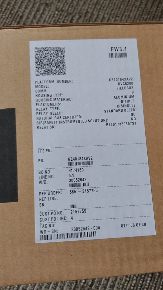 DVC6200F NEW FISHER Emerson Valve Positioner DVC6200F Single Action