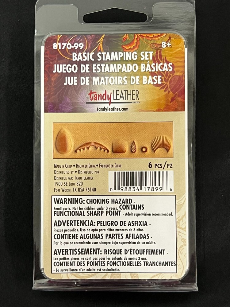 Tandy Leather 6-Piece Basic Stamping Set 8170-99