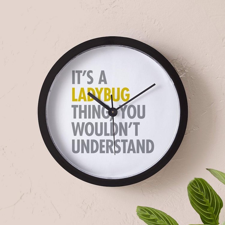 CafePress Its A Ladybug Thing 10" Wall Clock (1390027729)
