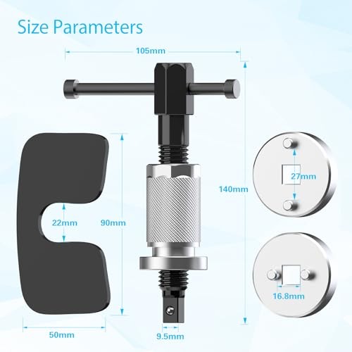 Car Brake Caliper Compression Tool, Car Rear Brake Pad Wind Back Tool, Heavy