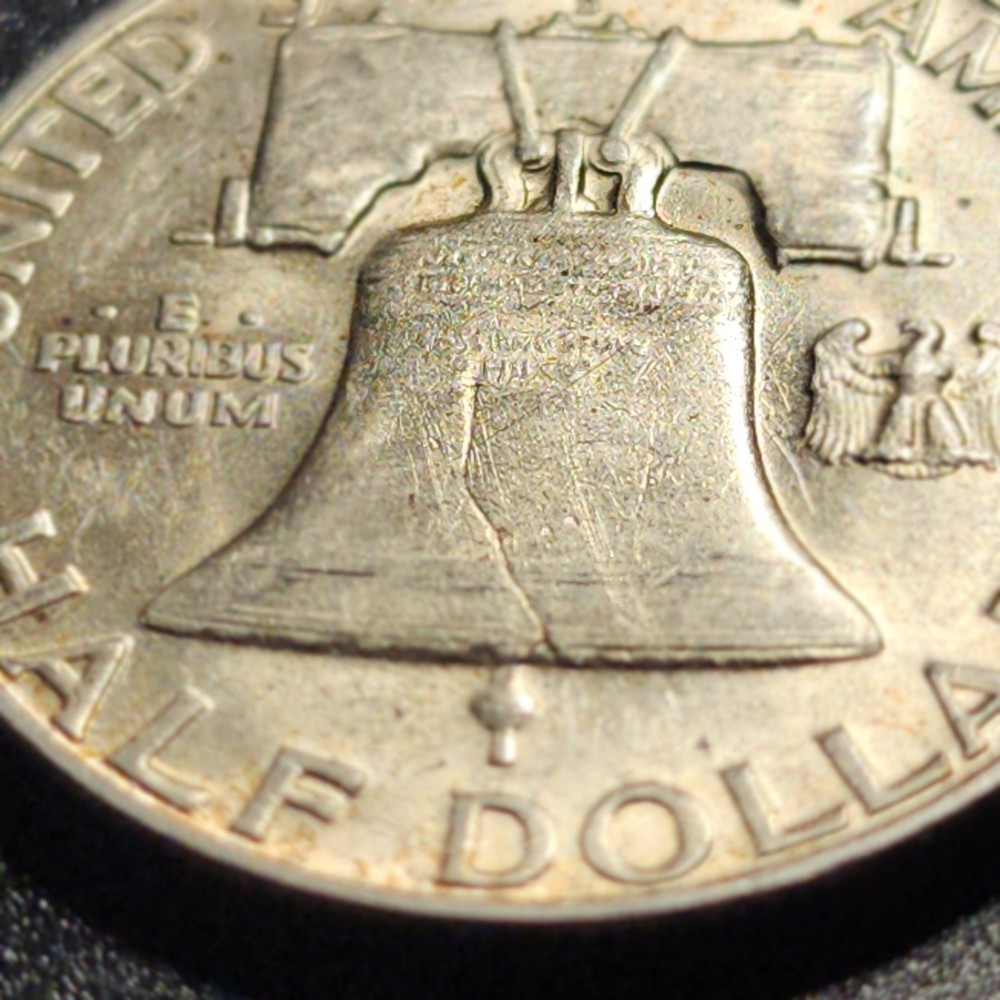 1950 D Franklin Silver Half Dollar, 50 c Coin