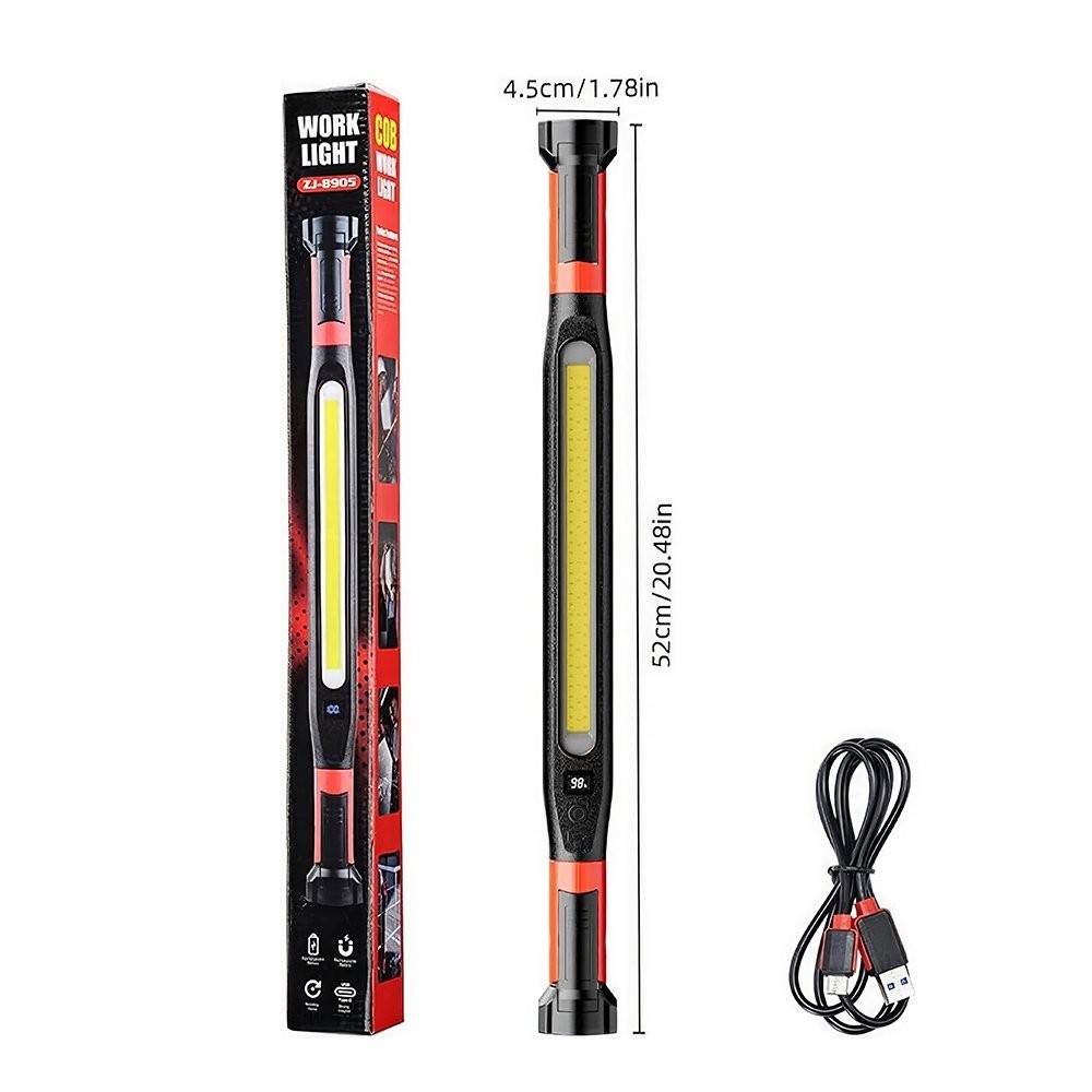 3000LM LED Work Light Rechargeable Magnetic Underhood Work Light with Hooks