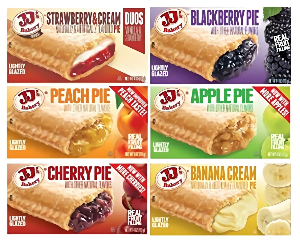 JJ's Bakery Fruit Pie Variety Pack | 6 Flavors | 6 Pack