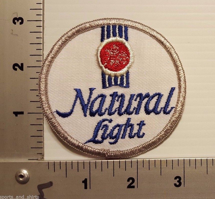 1970/1980's NATURAL LIGHT BEER VINTAGE 3" PATCH