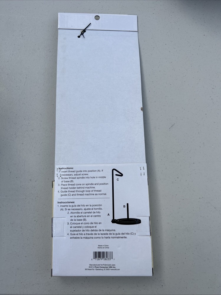 Dritz 896 Cone Thread Holder, Heavy Duty, Single NEW