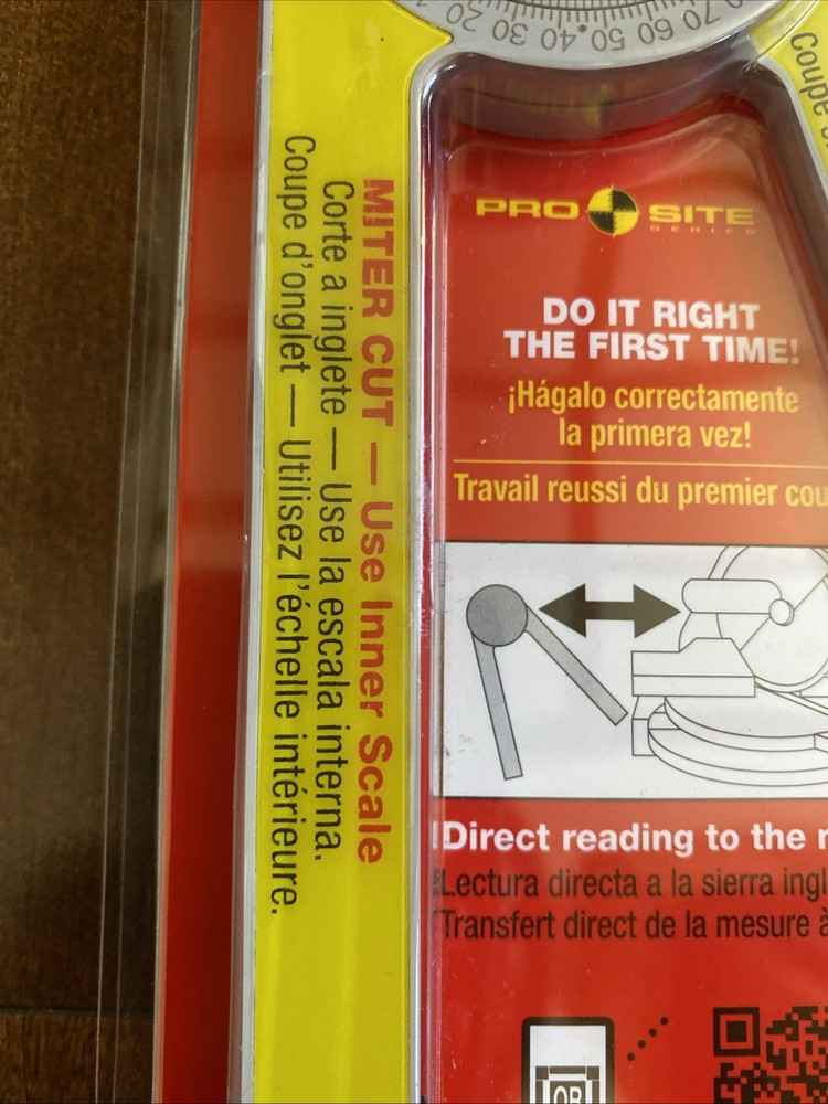 NEW Starrett 505P-7 Plastic Miter Protractor - 7"