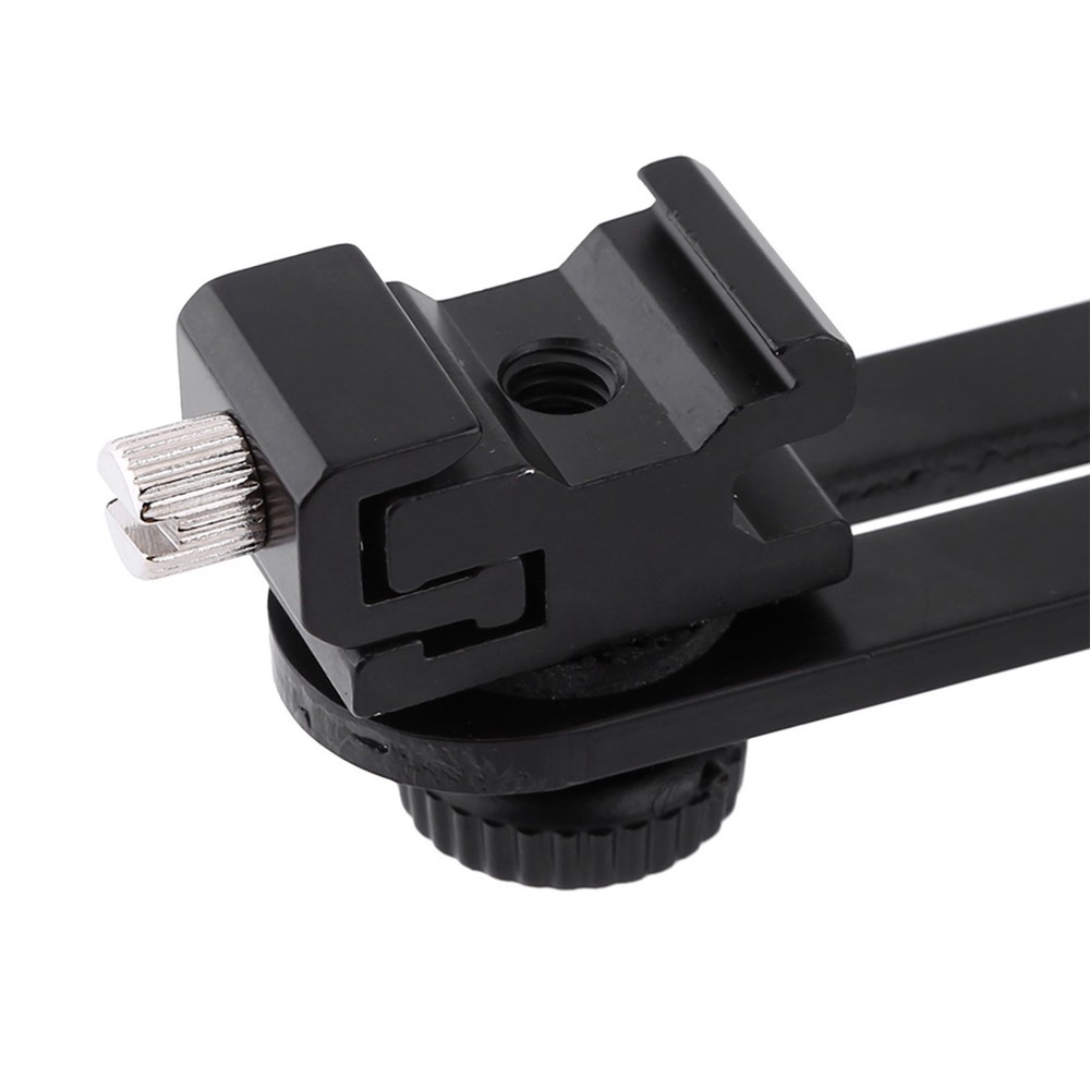 Dual Flash Bracket Sturdy Flash Umbrella Holder For Most Flash Tripod Or