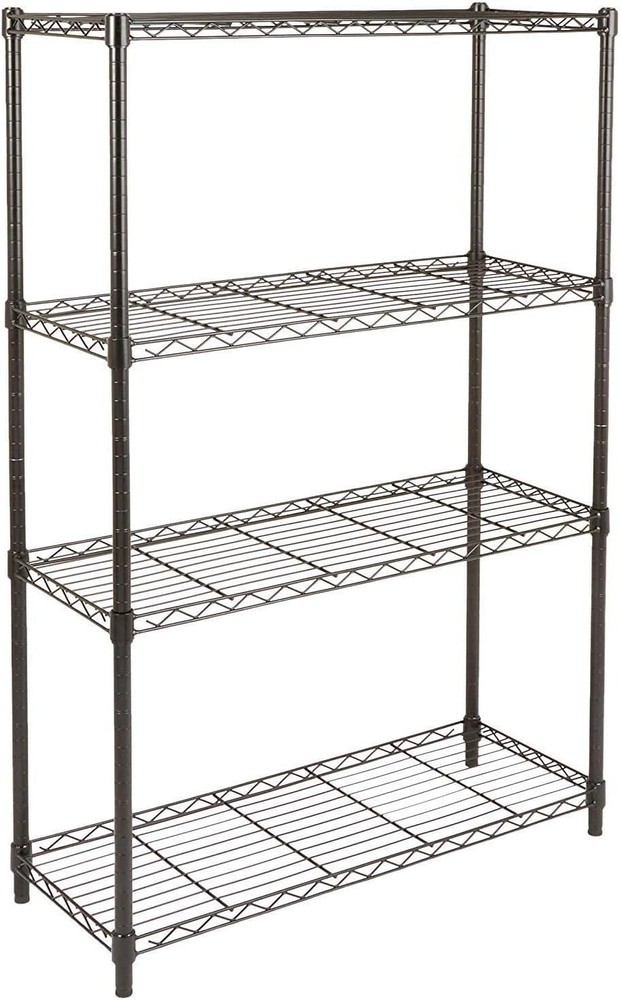 5-Tier Adjustable Storage Shelf Rack Heavy Duty Metal Shelves Shelving Organizer