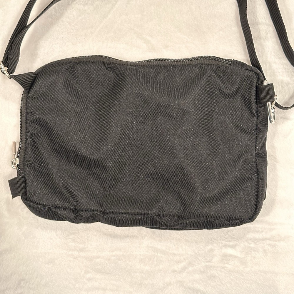 Black Crossbody Bag Sling With Adjustable Shoulder Strap Active Orange Theory