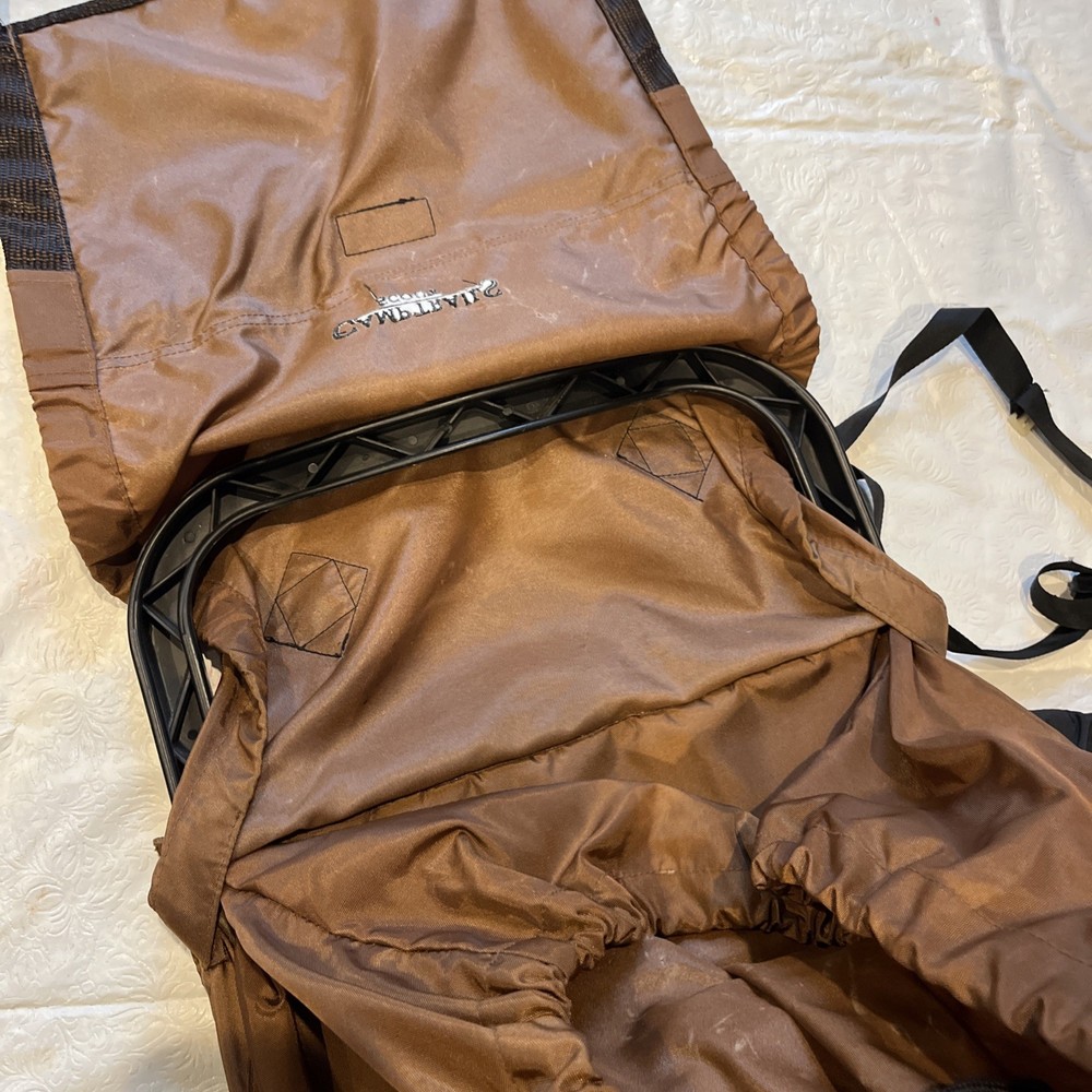 Camp Trails External Frame Hiking Backpack Size M Adjustable Black and Tan