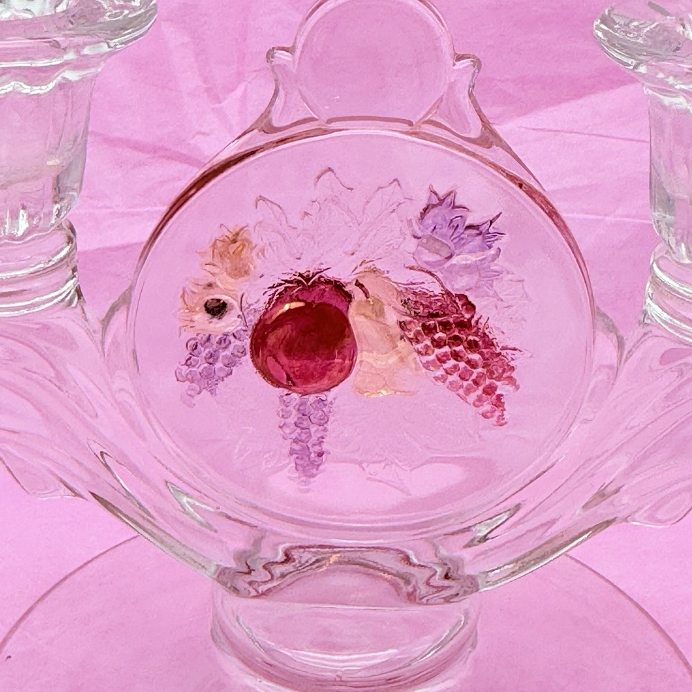 Westmoreland DELLA ROBBIA FLASHED Double Light Candleholder