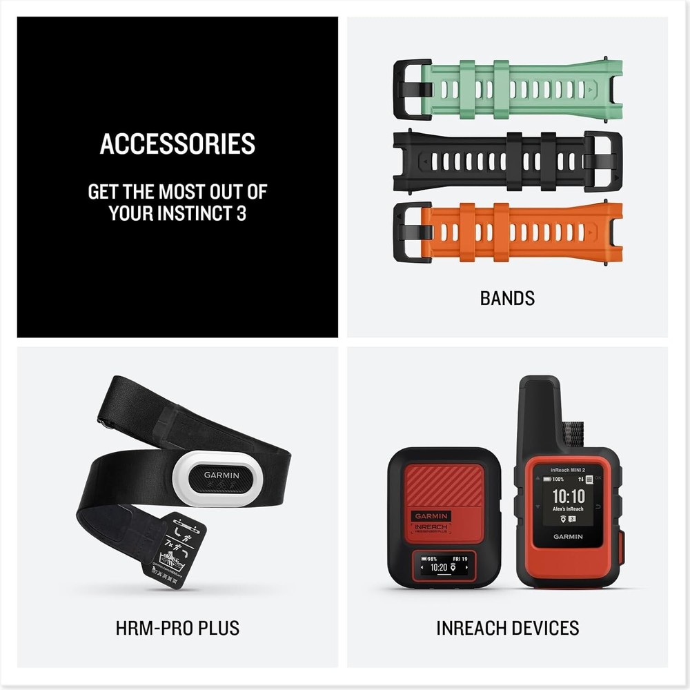 Garmin Instinct 3 Rugged Outdoor GPS Smartwatch