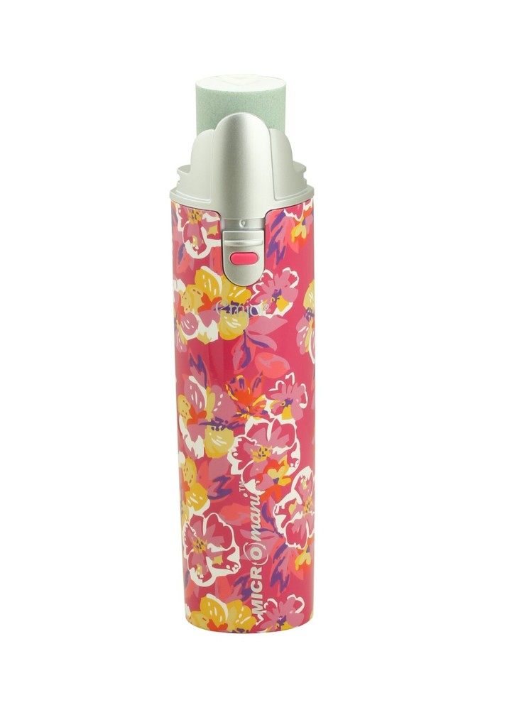 Emjoi Micro Mani Nail Buffer w/ 4 Smooth & Shine Rollers (Pink Floral)