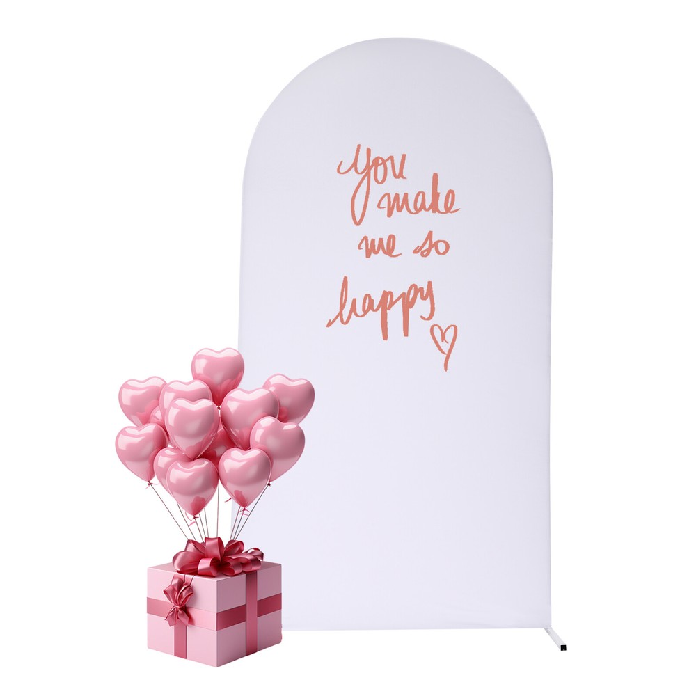 Wedding Arch, Balloon Arch Frame Kit for Wedding, Wedding Backdrop Stand White