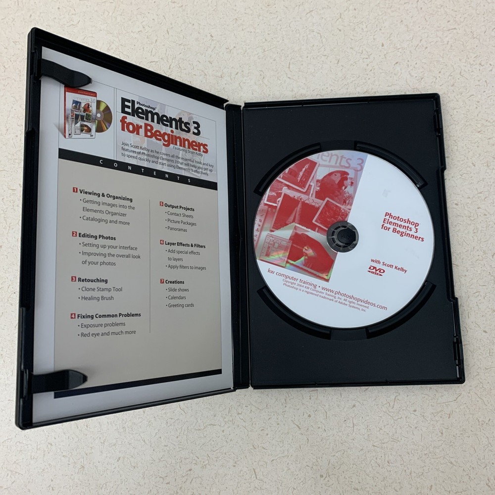 Adobe Photoshop Elements 3 How To DVD with Scott Kelby Software Training