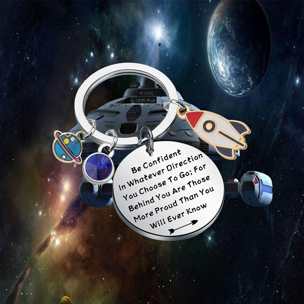 Rocket Ship Keychain Astronaut Gift Future Astronaut Gift