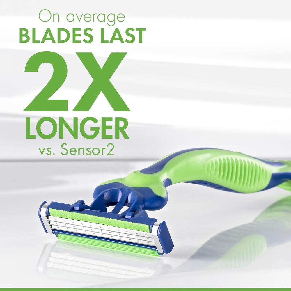 Sensor3 Sensitive Men's Disposable Razor, 12 Razors