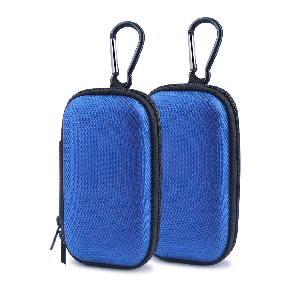 Electronic Organizer Case, 2Pack Portable Clamshell Headphones Cover,Storage Bag
