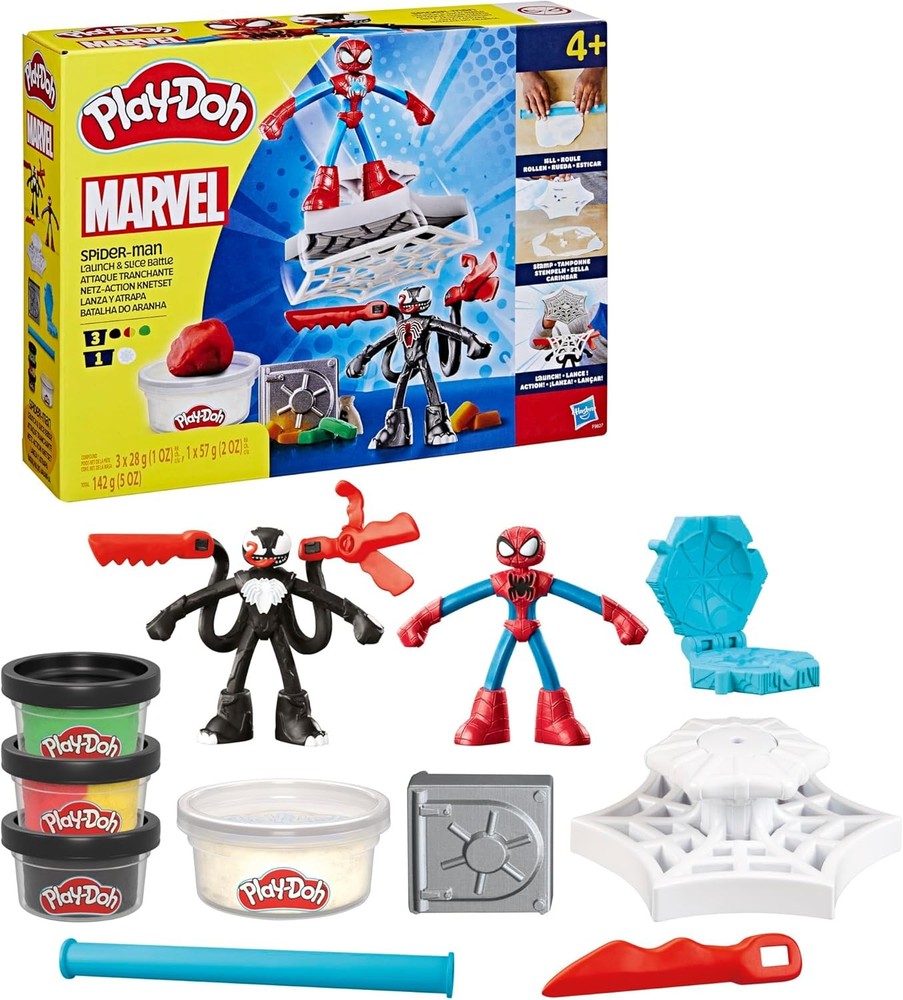 Play-Doh Marvel Spider-Man Launch & Slice Battle Playset