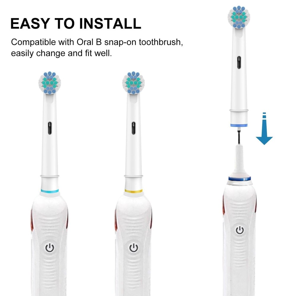 Oral-B Compatible Toothbrush Heads 8 Pack – Precision Clean, Medium Soft Bristle