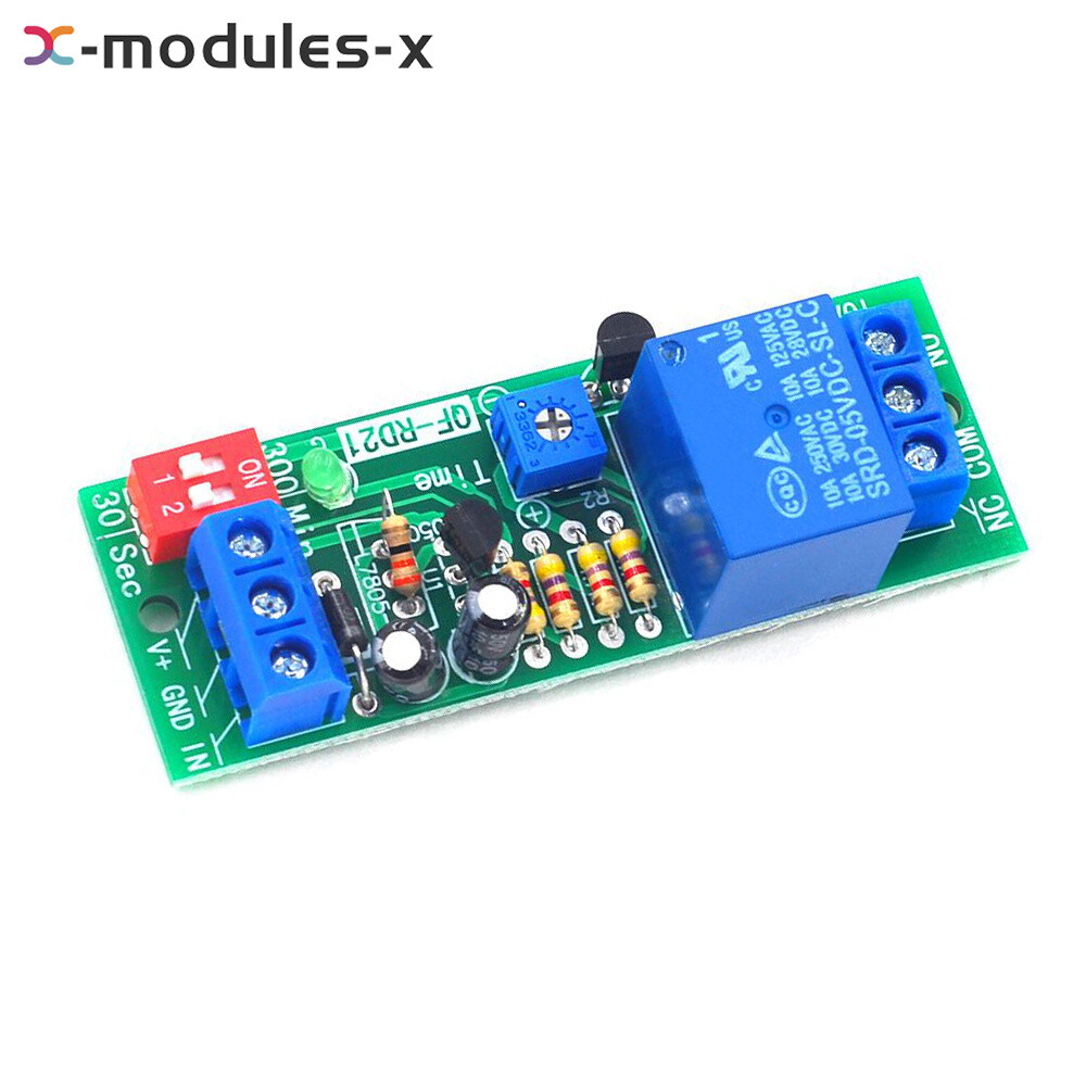 DC5V/12V/24V Adjustable Time Delay Timing Timer Relay Switch Turn ON/OFF Module
