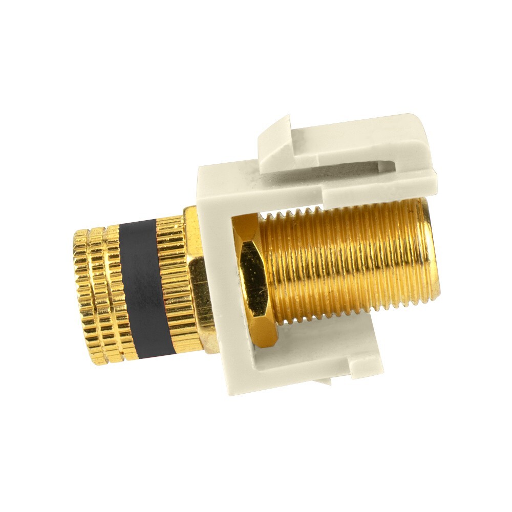 Skywalker Keystone Audio Binding Post Insert (Black Band, Light Almond)