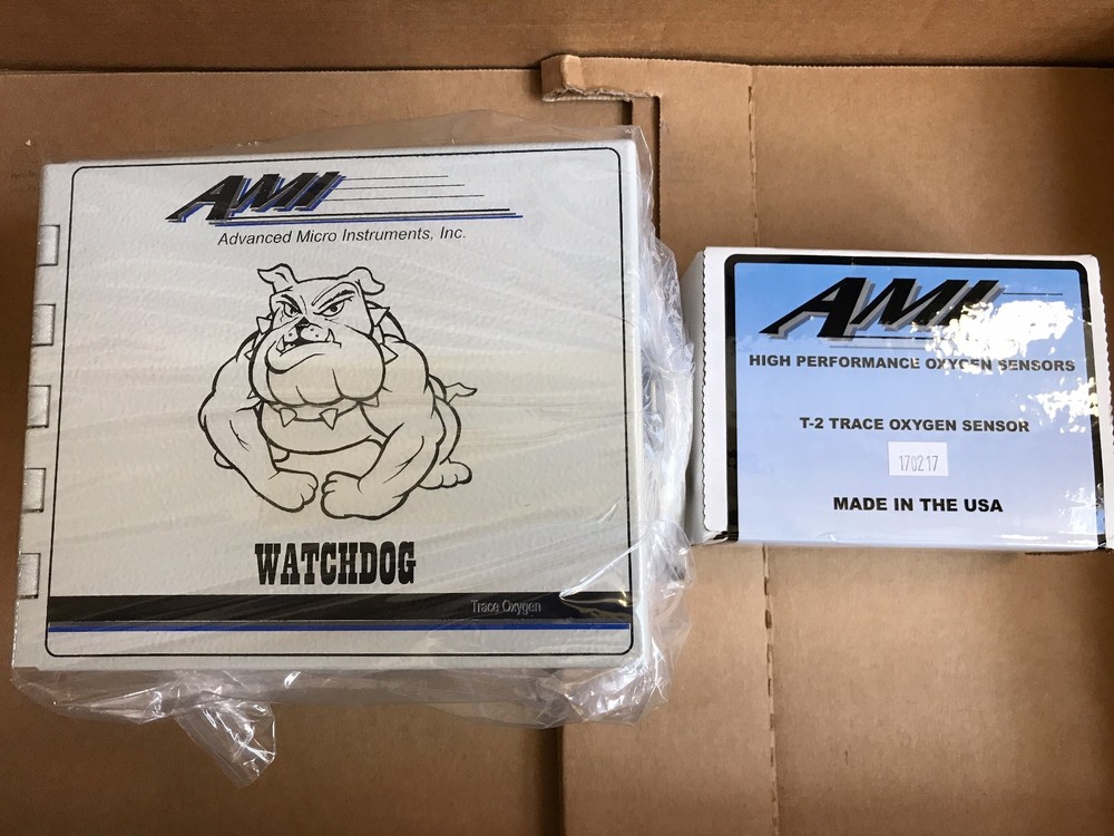 AMI Advanced Micro Watchdog Trace Oxygen System and T-2 Trace Oxygen Sensor -New