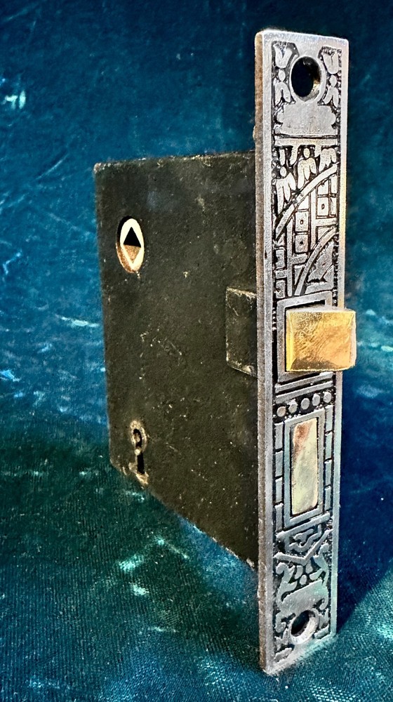REFURBISHED Antique Corbin "Ceylon" Passage Mortise Door Lock (4 available)