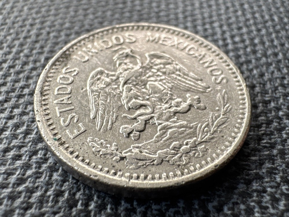 1910 M Mexico 5 Centavos Coin - Nickel - Eagle Devouring Serpent