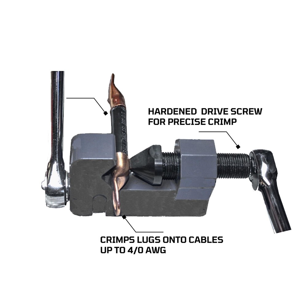 EZRED B7946 3-Point Mini Wire Cable Crimper