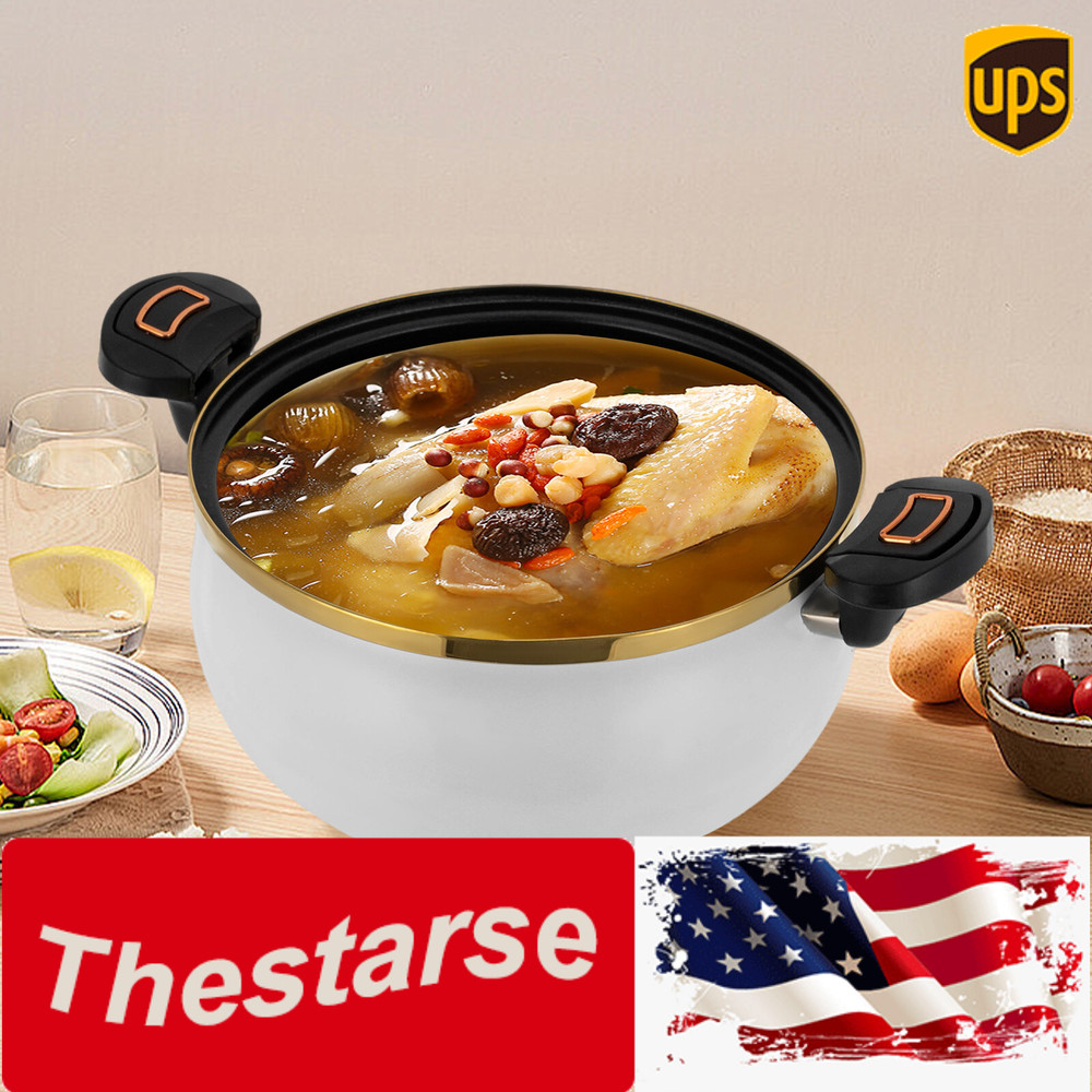 8.45Qt Multi-function Pressure Cooking Pot Micro Pressure Cooker W/ Visual Lid