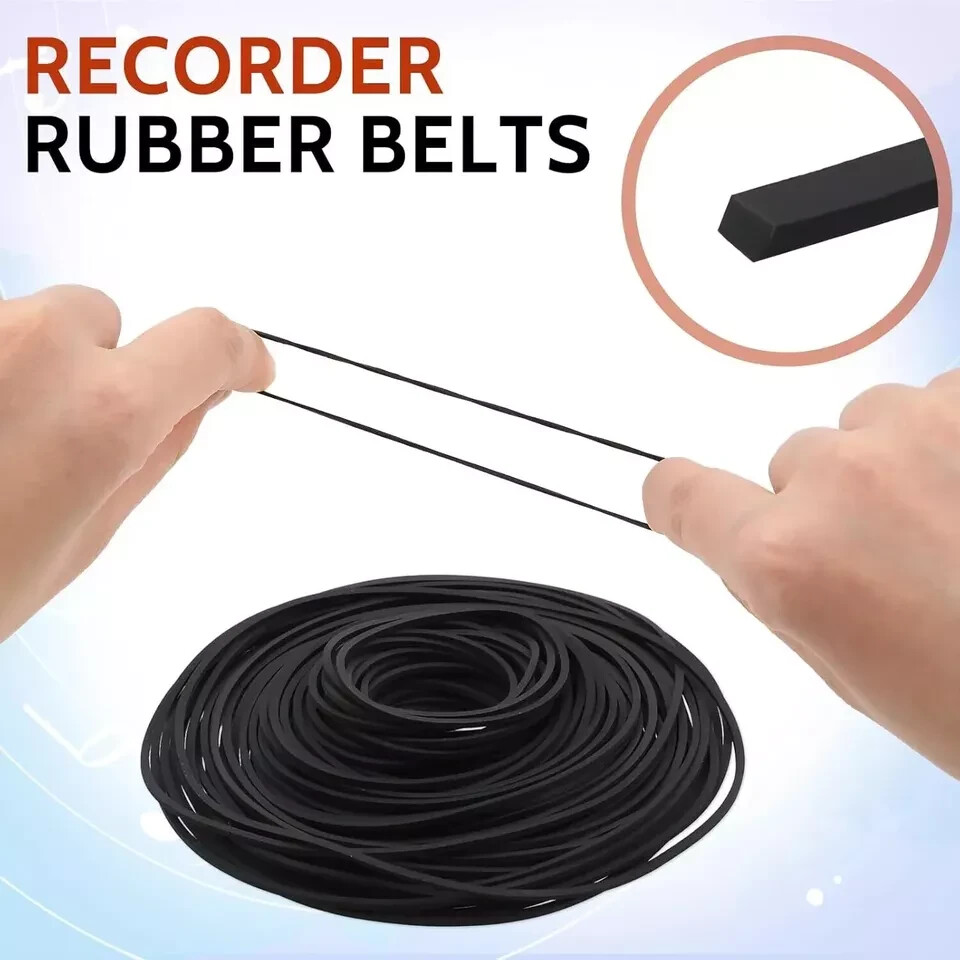 100 Rubber Belt Replacement For Recorders CD-ROM Video Machine Walkman DVD drive