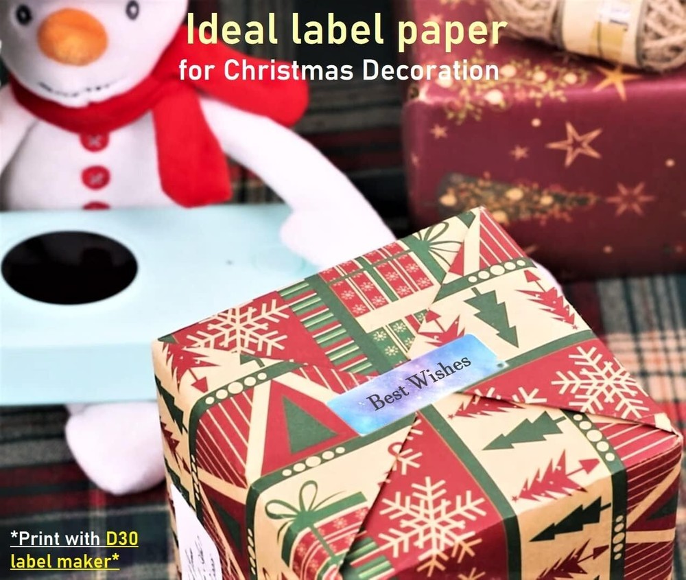 3Roll Phomemo Label Printer Tape Starry Sky Pattern Sticker Label for D30 Q30S