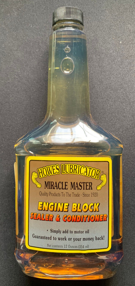 HOWES LUBRICATOR ENGINE BLOCK SEALER AND CONDITIONER 12 oz NEW MIRACLE MASTER