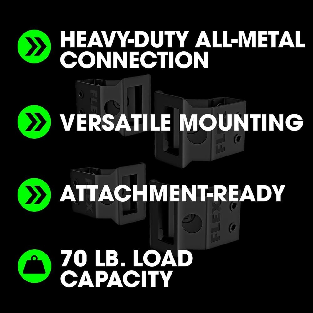 FLEX STACK PACK Storage System Mounting Brackets (4 Pack) - FS1505-4