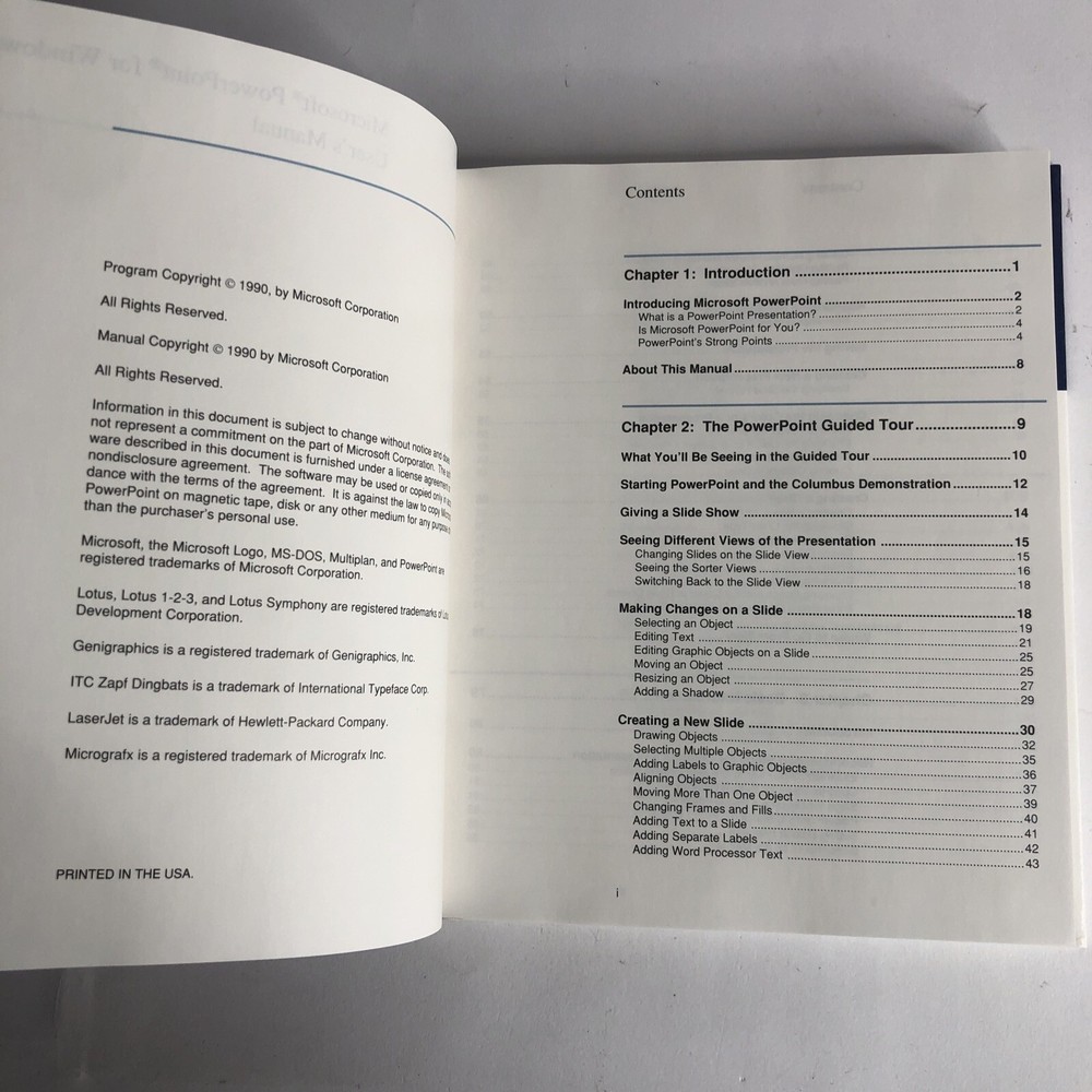 Microsoft Powerpoint For Windows Users Guide for the Windows 2.0 MS-DOS