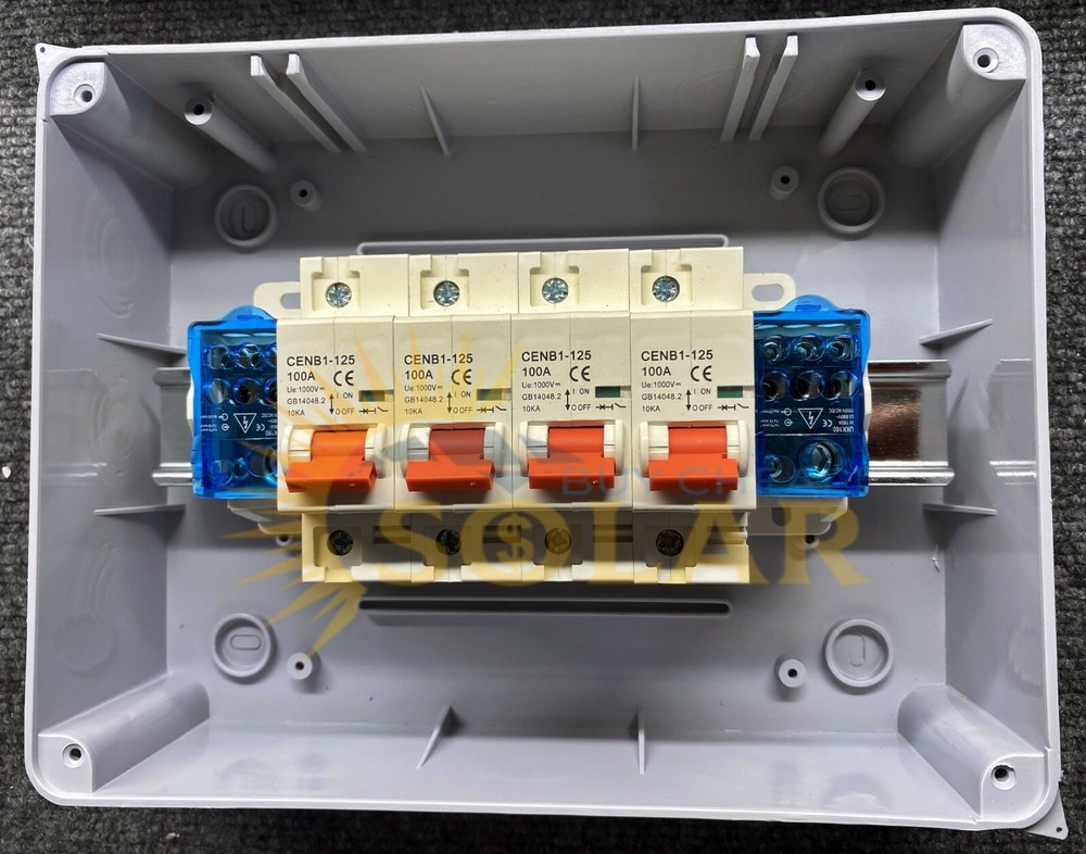 Battery and Solar Combiner and Disconnect 400A with Breakers! 1000V IP65