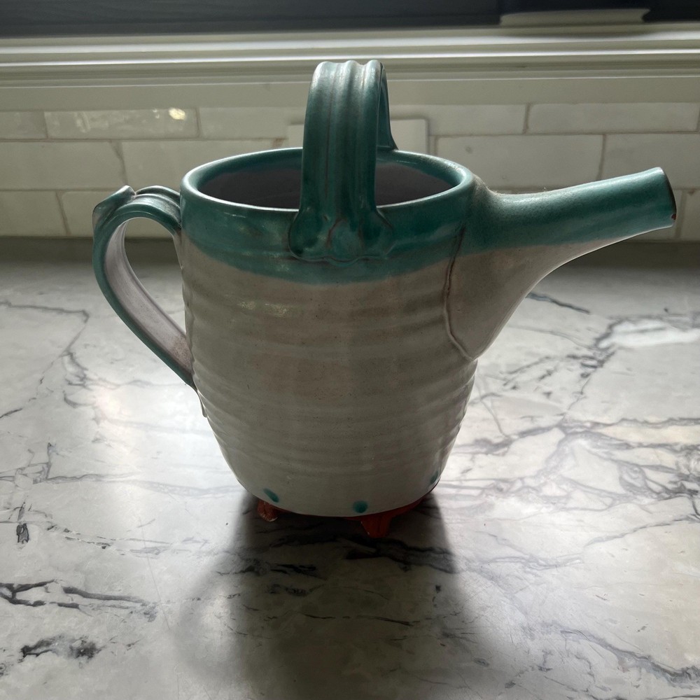 Vintage J. Palmer Pottery Watering Can