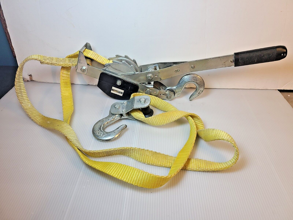 2 Ton Consumer Web Hoist Puller Winch Ratchet TT2-4W 2000 lbs lift/4000 lbs pull