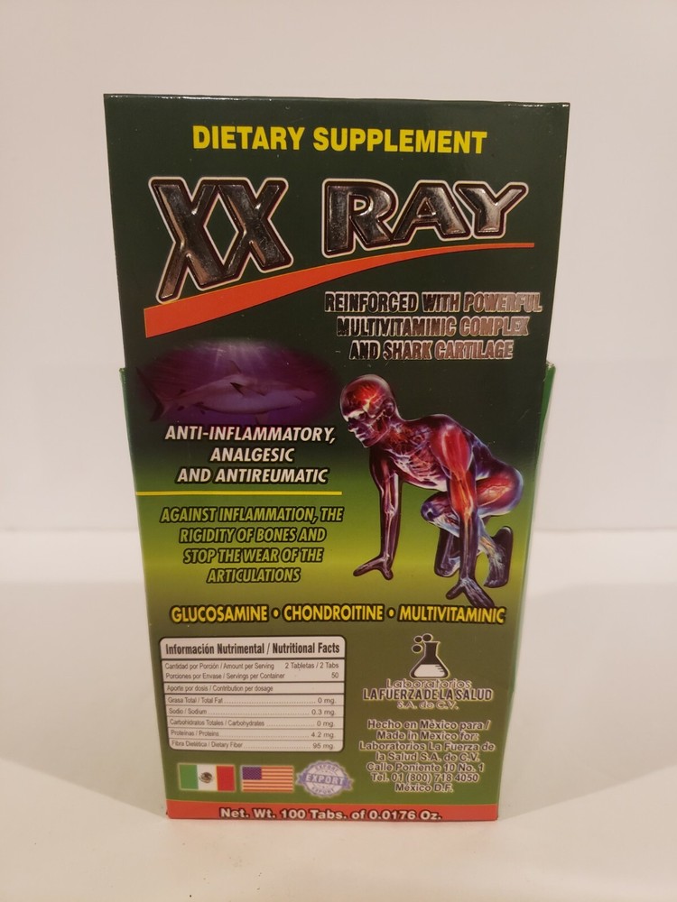 XX RAY MULTIVITAMINIC 100 Tablets 500mg Nutritional Supplement