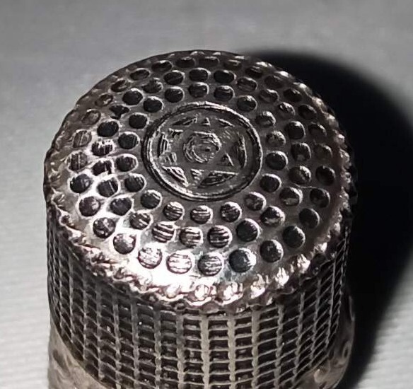 Rare Ladybird silver Thimble