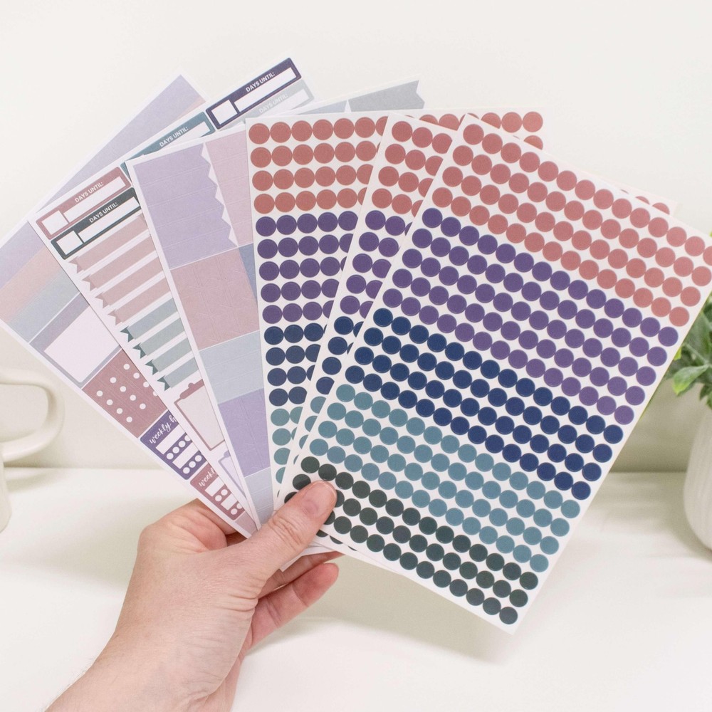 Planner Stickers | Color Coding – Jewel Tones