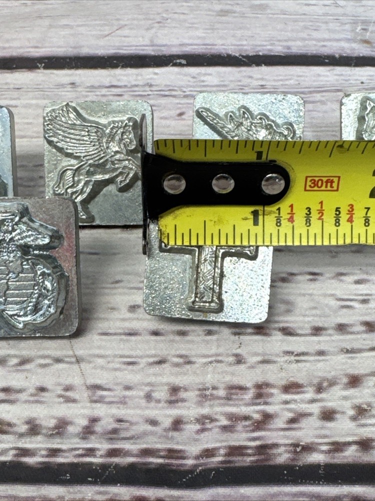 Vintage Leather Working Stamping 3D Hand Tools 8 Piece Craftool