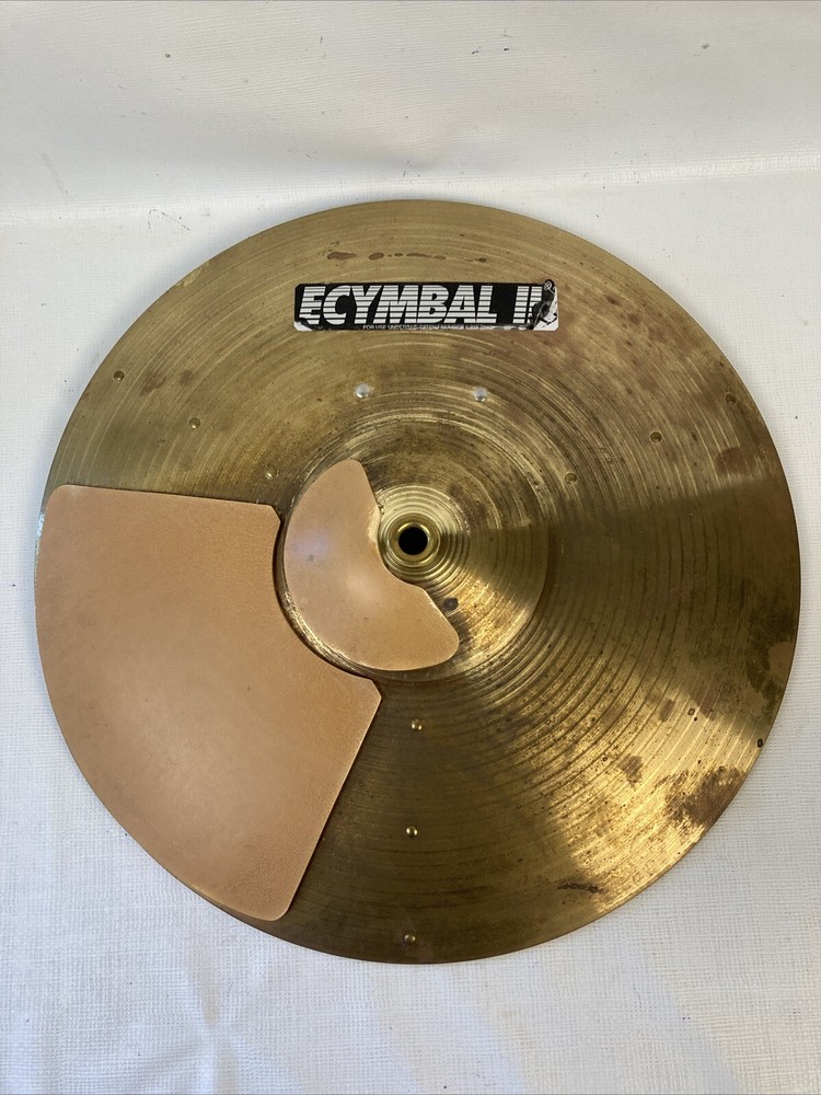 Hart Dynamics 16” Brass ECymbal II + Rack Arm Mount + Cable Tested Works EUC