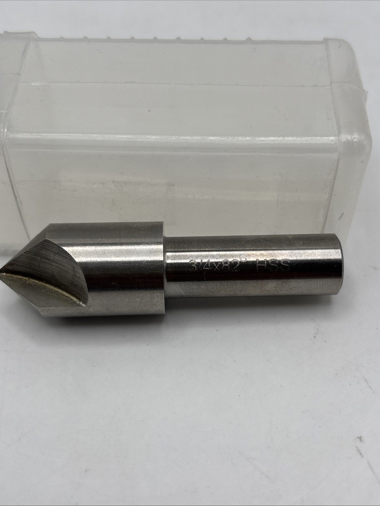 3/4” 82° HSS Single Flute Countersink Drill Bit Deburring Tool